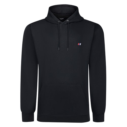 Bigdude Plain Hoody With Logo Black Tall