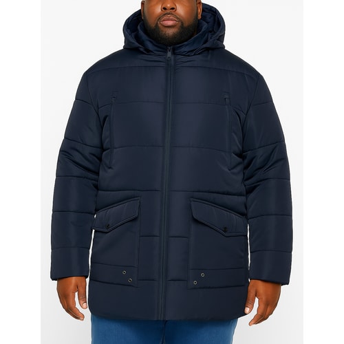 Bigdude Hooded Puffer Jacket Navy