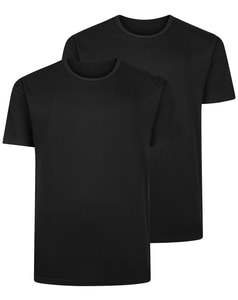Bigdude Short Sleeve Thermal T-Shirt Twin Pack Black