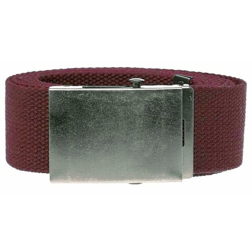 Bigdude Woven Canvas Belt Burgundy