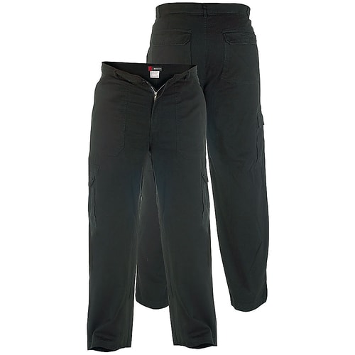 Duke Cargo Trousers Black