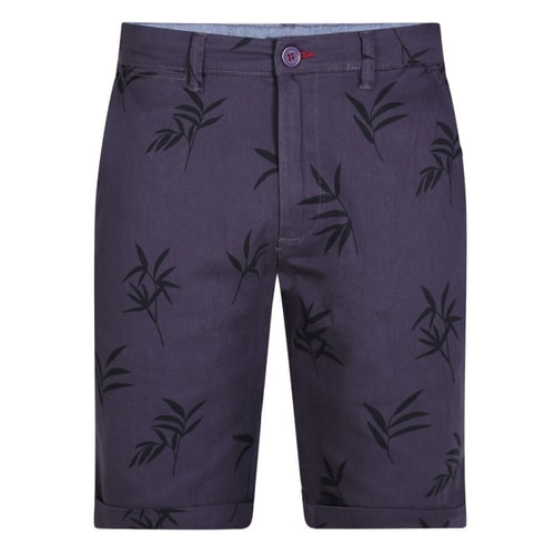 D555 Chapman Printed Stretch Shorts Navy