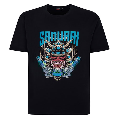 Espionage Samurai Print T-Shirt Navy