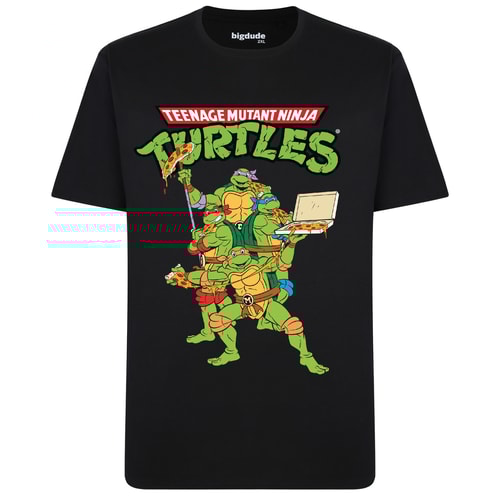 Bigdude Official Licensed Teenage Mutant Ninja Turtles T-Shirt Black