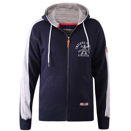 D555 Eaton Full Zip Hoody Navy