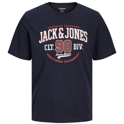 Jack & Jones Superior Standard Print T-Shirt Dark Navy