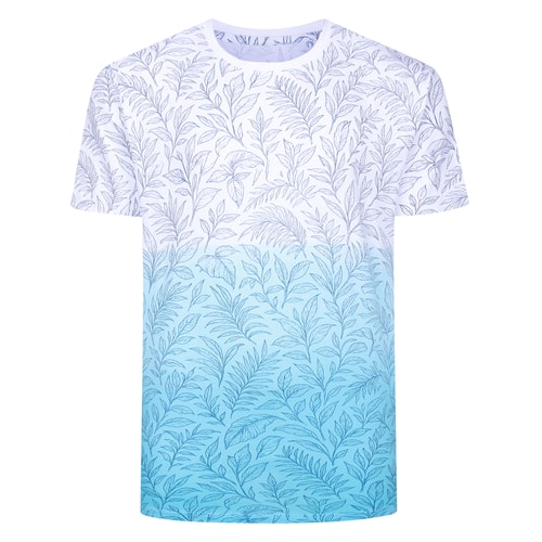 Bigdude Dip Dye AOP T-Shirt Blue
