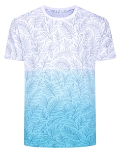 Bigdude Dip Dye AOP T-Shirt Blue