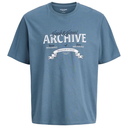 Jack & Jones Heritage Printed T-Shirt Blue Mirage
