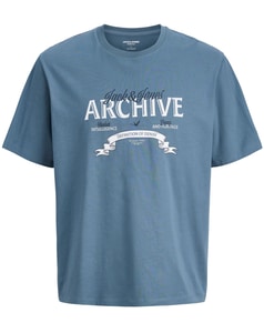 Jack & Jones Heritage Printed T-Shirt Blue Mirage