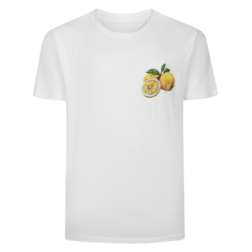 Bigdude Zest Of Life Back Print T-Shirt White