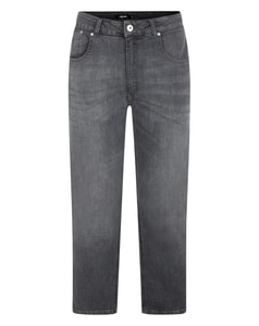 Bigdude Stretch Jeans With Whiskers Grey Wash