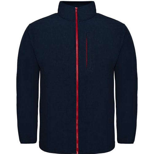 Bigdude Contrast Zip Fleece Jacket Navy