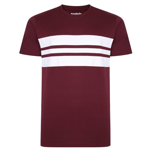 Bigdude Stripes T-Shirt Burgundy