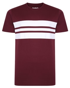 Bigdude Stripes T-Shirt Burgundy