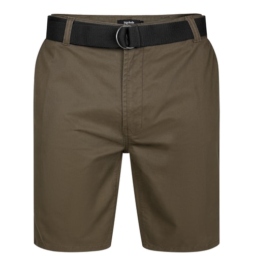 Bigdude Stretch Chino With Belt Dark Olive