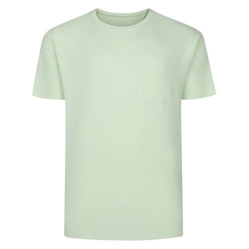 Bigdude Waffle T-Shirt With Pocket Mint Green