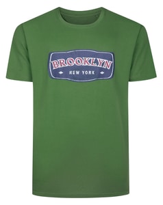 Bigdude Brooklyn Print T-Shirt Dark Green
