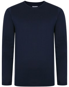 Bigdude Long Sleeve T-Shirt Navy Tall