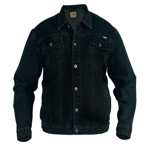 Duke Black Western Style Trucker Denim Jacket