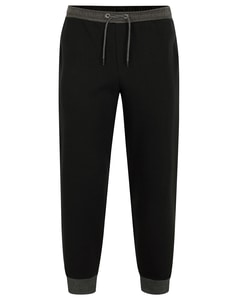 Bigdude Contrast Joggers Black/Charcoal