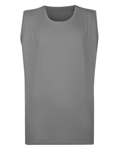 Bigdude Plain Sleeveless T-Shirt Grey