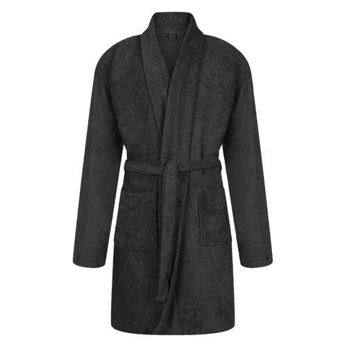 Bigdude Terry Towelling Dressing Gown Charcoal