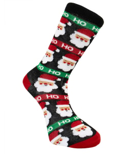 Novelty Design Christmas 1 Pack Socks Black