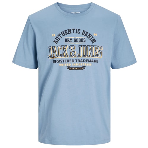 Jack & Jones Authentic Denim Print T-Shirt Mountain Spring