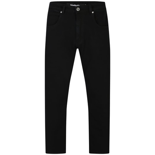 Bigdude Loose Fit Straight Cut Stretch Jeans Black