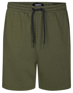 Bigdude Jersey Shorts With Zip Dark Olive
