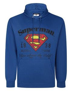 Bigdude Official Licensed Superman Hoodie Deep Blue