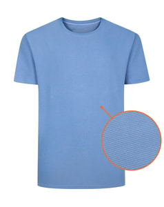 Bigdude Textured Stripe T-Shirt Light Denim