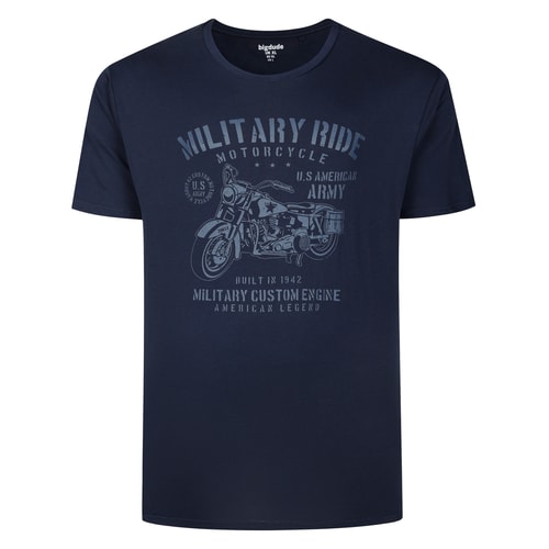 Bigdude Military Ride T-Shirt Navy