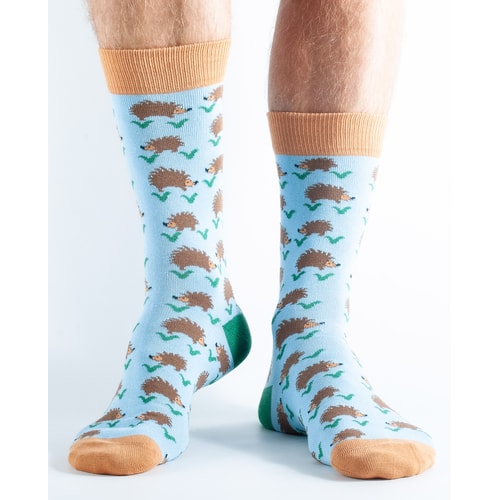 Doris & Dude Hedgehog Socks Blue