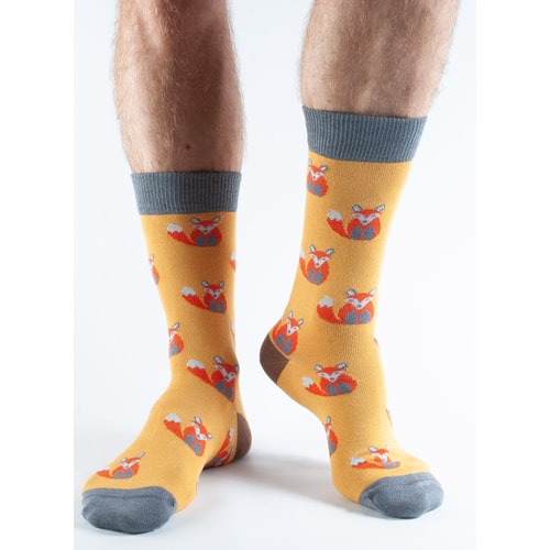 Doris & Dude Mustard Fox Socks