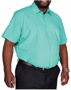 Bigdude Classic Short Sleeve Poplin Shirt Green