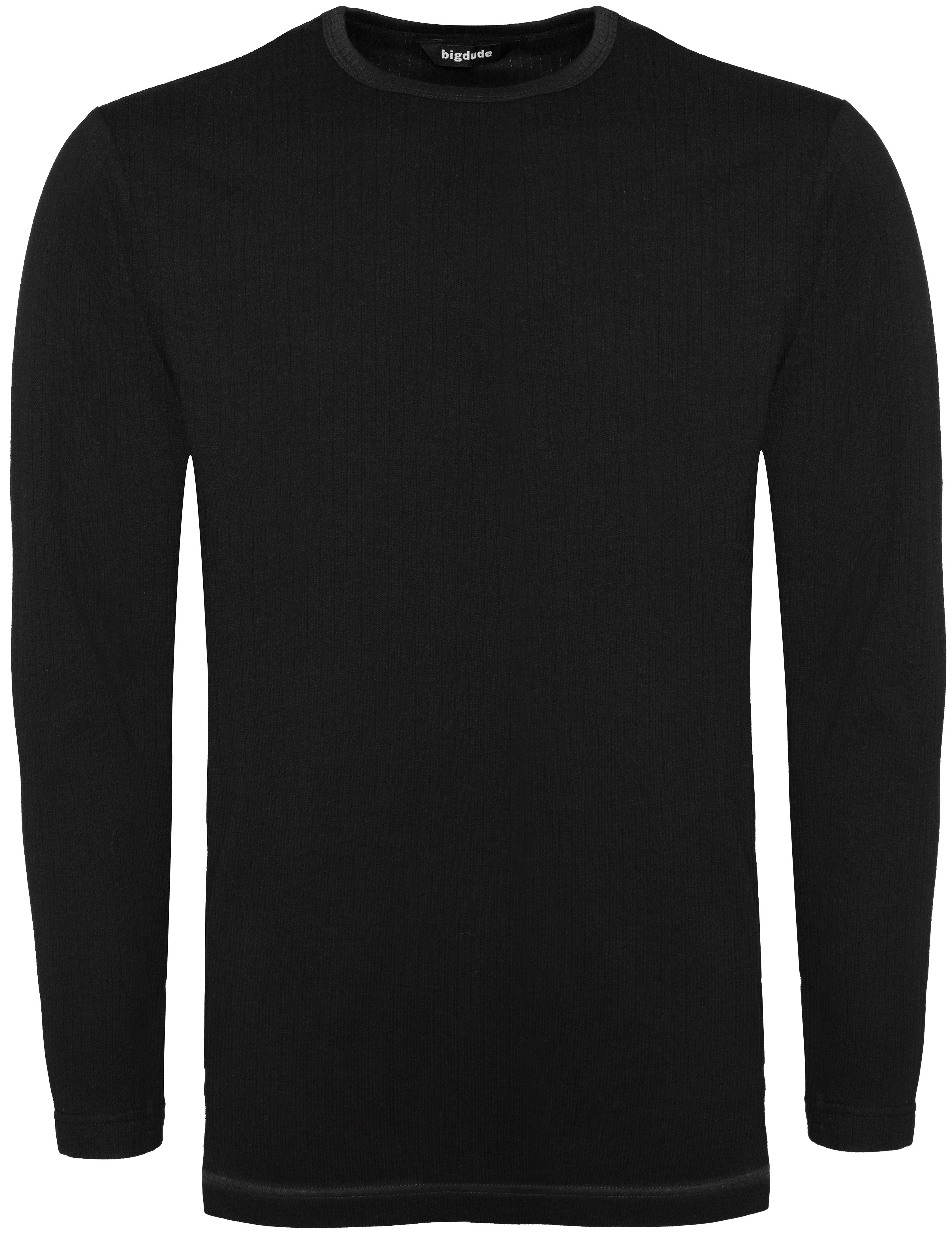 トップス CUT-OFFVINTAGE THERMAL LONGT-SHIRT-BLACK Bigdude Long Sleeve Thermal T-Shirt Black Tall | BigDude