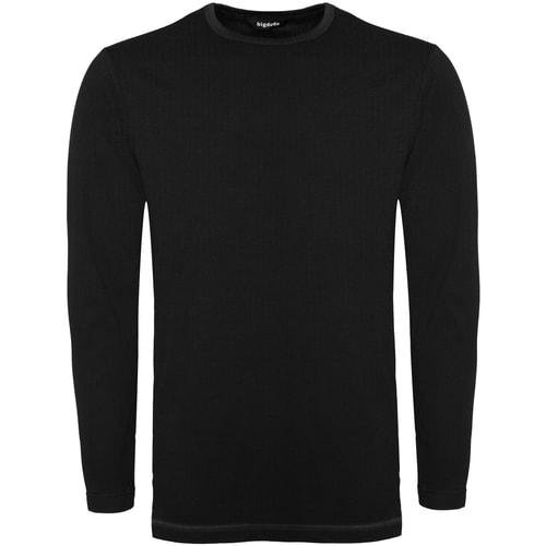 Bigdude Long Sleeve Thermal T-Shirt Black Tall