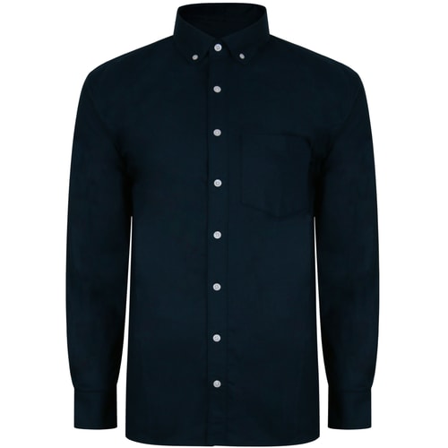 Bigdude Oxford Long Sleeve Shirt Navy