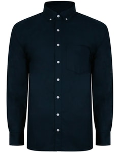 Bigdude Oxford Long Sleeve Shirt Navy