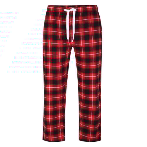 Bigdude Flannel Checked Pyjama Pants Red/Black