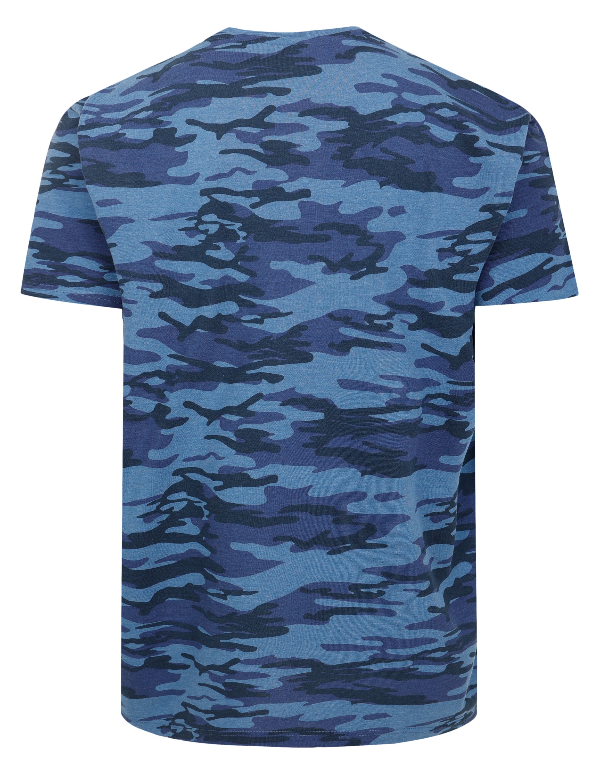 Bigdude Camo T-Shirt Navy | BigDude