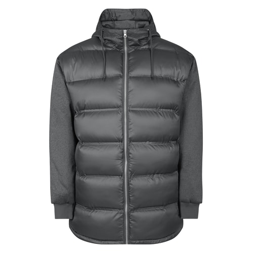 Bigdude Hybrid Quilted Jacket Charcoal
