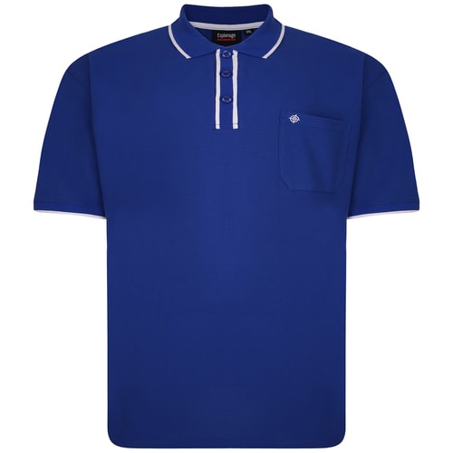 Espionage Tipped Polo Shirt Royal Blue