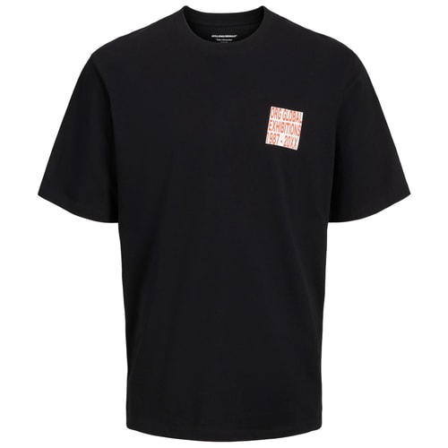 Jack & Jones Jeans Crew Neck Printed T-Shirt Black