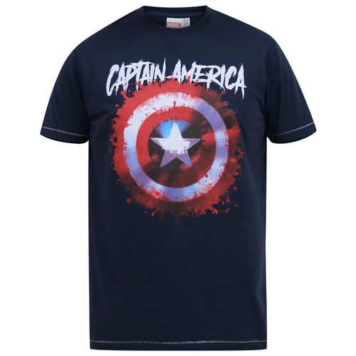 D555 Rogers Official Captain America T-Shirt Dark Navy