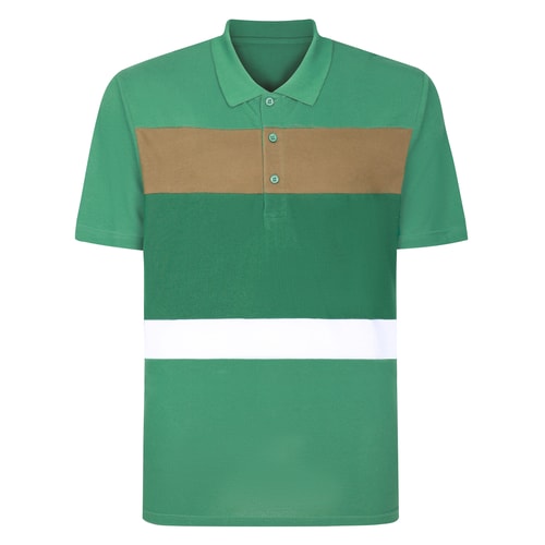 Bigdude Cut And Sew Polo Green
