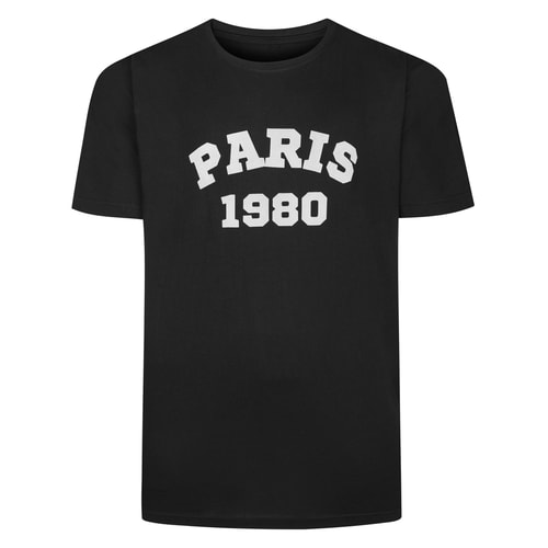 Bigdude Paris 1980 Felt T-Shirt Black