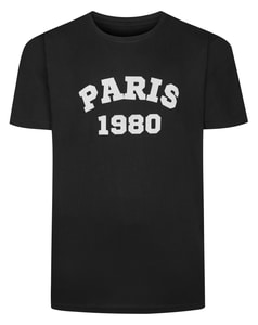 Bigdude Paris 1980 Felt T-Shirt Black